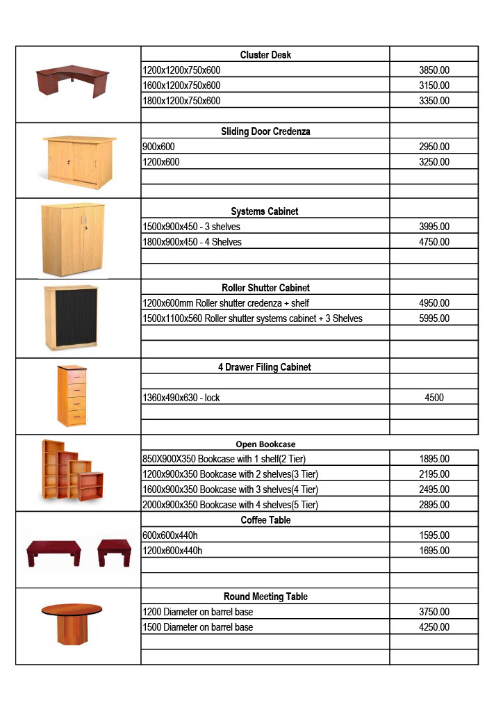 2024 Office Furniture Price List Furniture Connexion